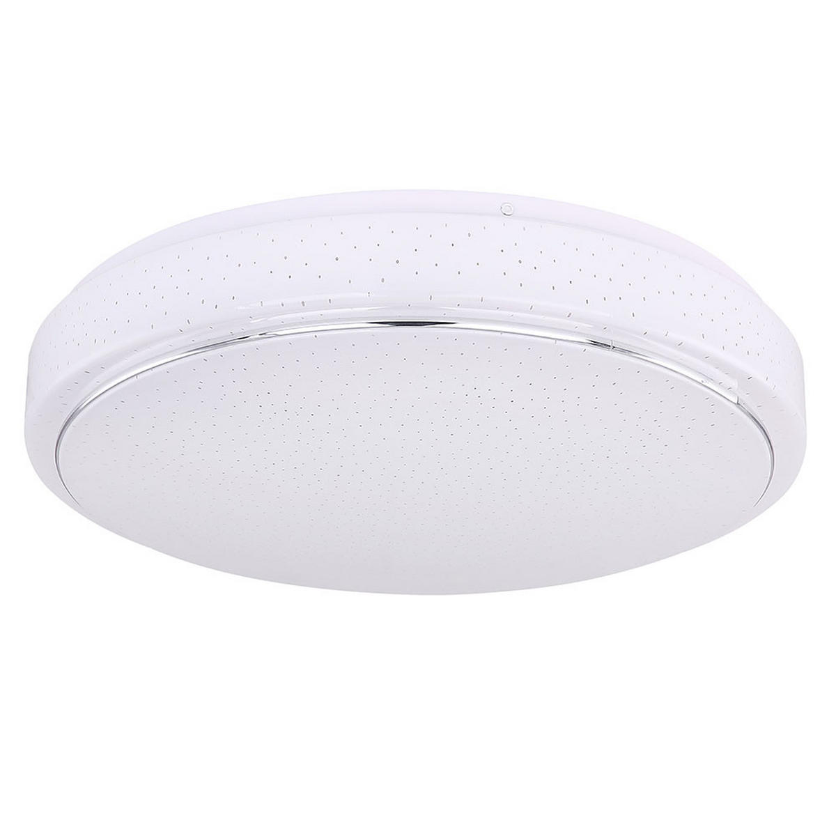 LED DECKENLEUCHTE Metall Weiß Opal - Weiß, Metall (37.5/37.5/8.5cm) - Globo Lighting
