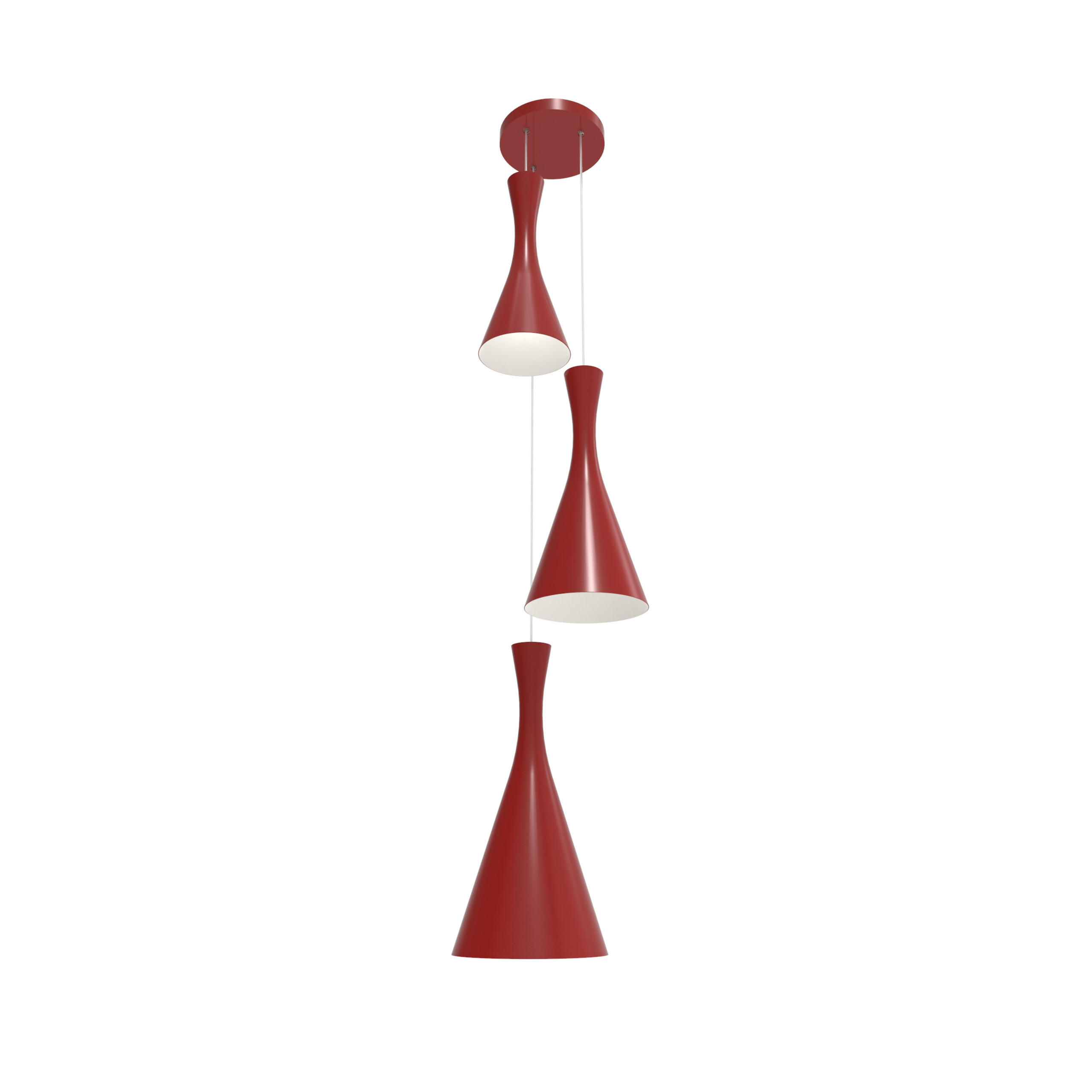 Lumicom Hängeleuchte Rot 25x120x40 cm