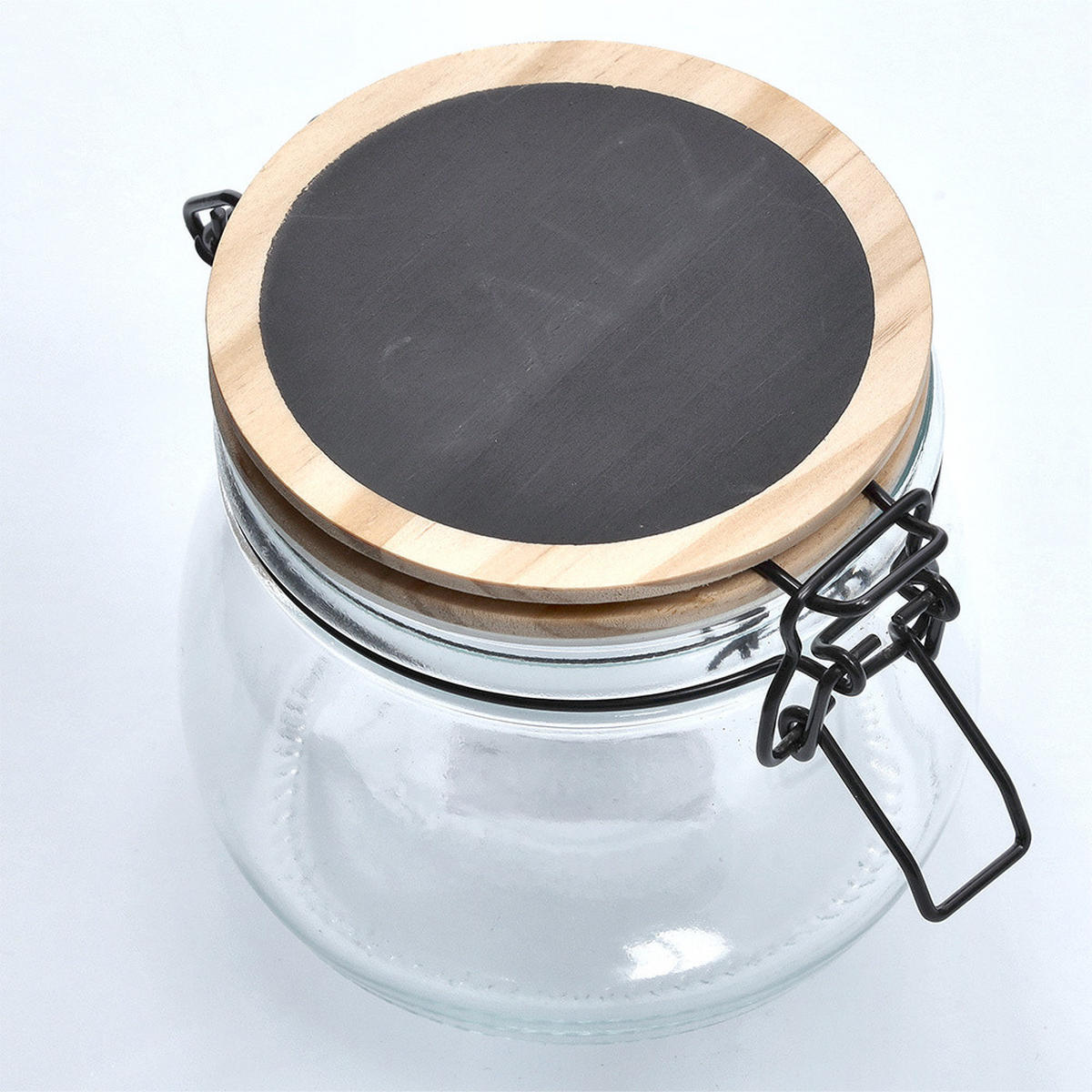 GLAS mit luftdichtem Deckel 500 ml 11/11/10,2 cm - Transparent, Glas (11/10.2/11cm) - ZELLER