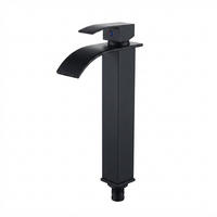 BADEZIMMERARMATUR, 30,5 cm hoch, schwarz. - Schwarz, Metall (38/7/21cm) - Vallsero