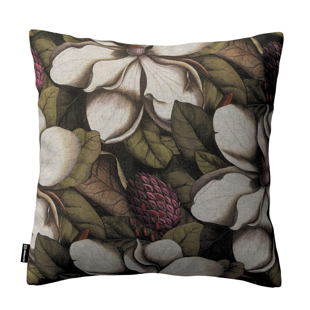 KISSENHÜLLE Eden grün und beige, 43x43cm - Grün, Textil (43/43cm) - Dekoria