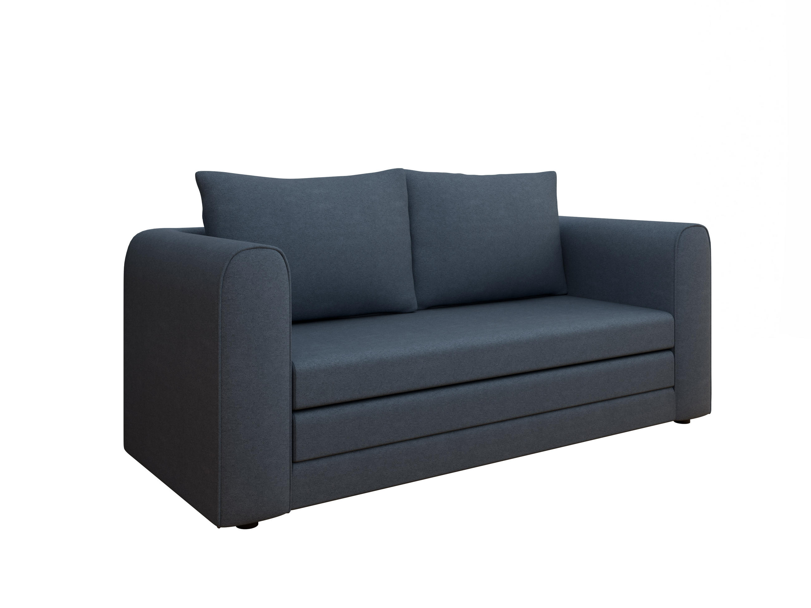 SCHLAFSOFA Arelis Schlafsofa mit Bettfunktion, blau - Blau, Holz (160/78/69cm) - Panda Möbel