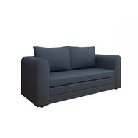 SCHLAFSOFA Arelis Schlafsofa mit Bettfunktion, blau - Blau, Holz (160/78/69cm) - Panda Möbel