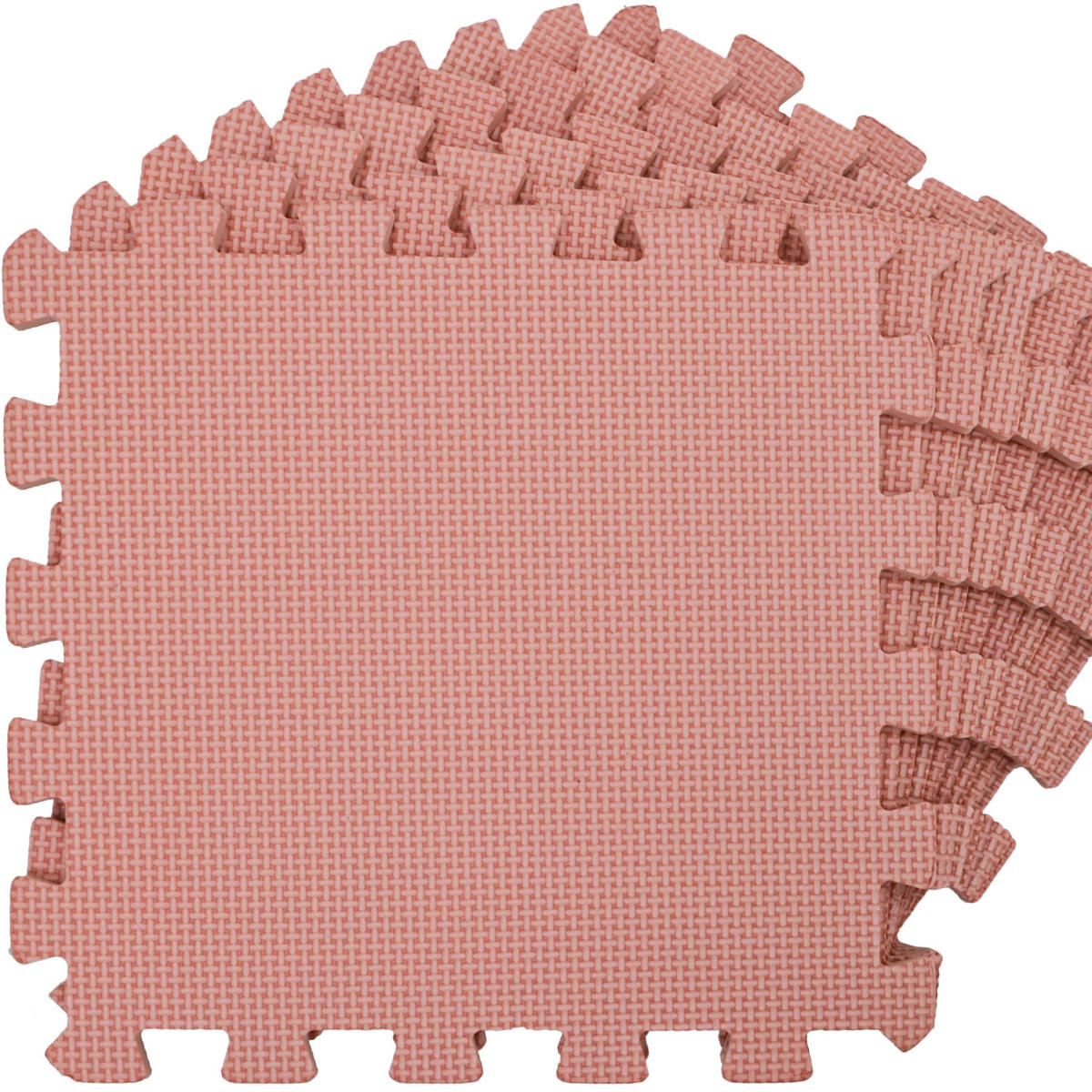 SPIELMATTE ab Null - 90 cm Baby Puzzlematte Rosa - Rosa, Kunststoff (30/30cm) - Littletom
