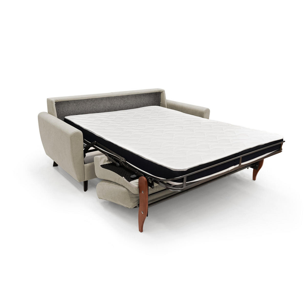SCHLAFSOFA Callisto - Creme, Textil (168/97/96cm) - Divani.store