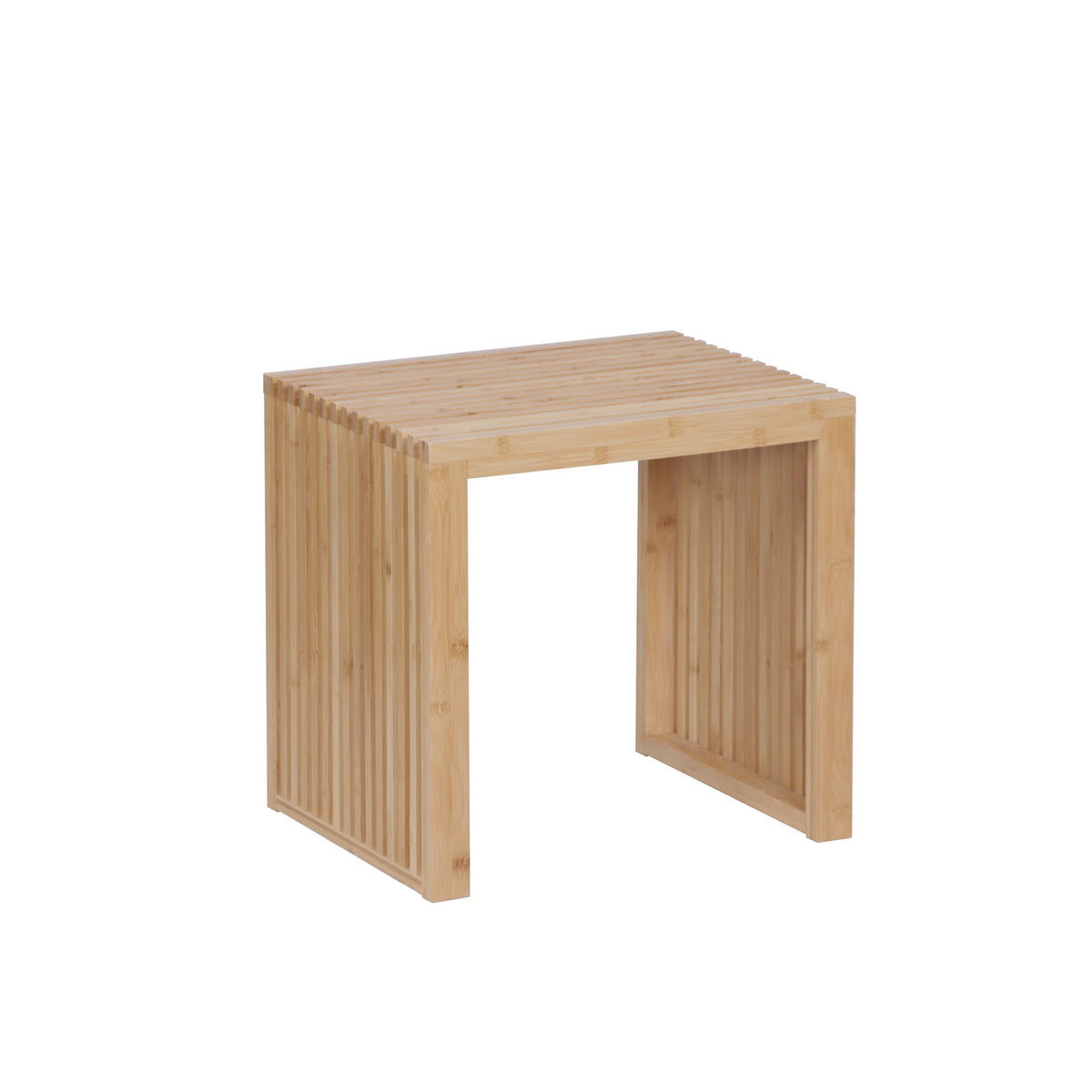 SITZBANK - Hellbraun, Holz/Textil (45/43/33cm) - Relaxdays