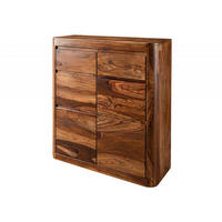 KOMMODE Sheesham 100x37x111 walnuss gewachst TORONTO #238 - Walnussfarben, Holzwerkstoff (100/111/37cm) - Massivmoebel24