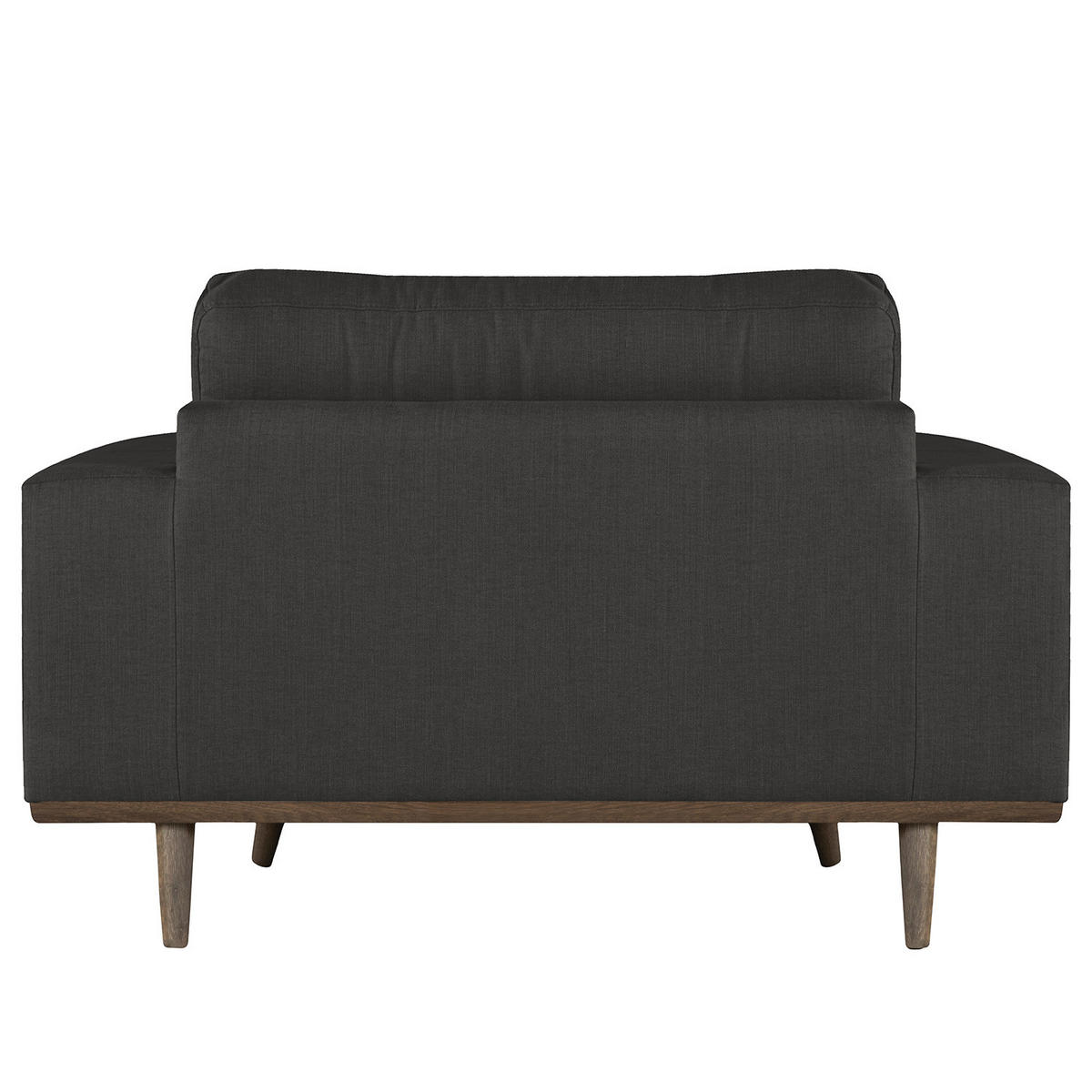 SESSEL - Eichefarben/Anthrazit, Eichenholz/Textil (122/81/88cm) - home24