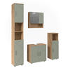 BADMÖBEL-SET Irma Salbeigrün 4 Teile - Salbeigrün, Holzwerkstoff (60/59/30cm) - Vicco