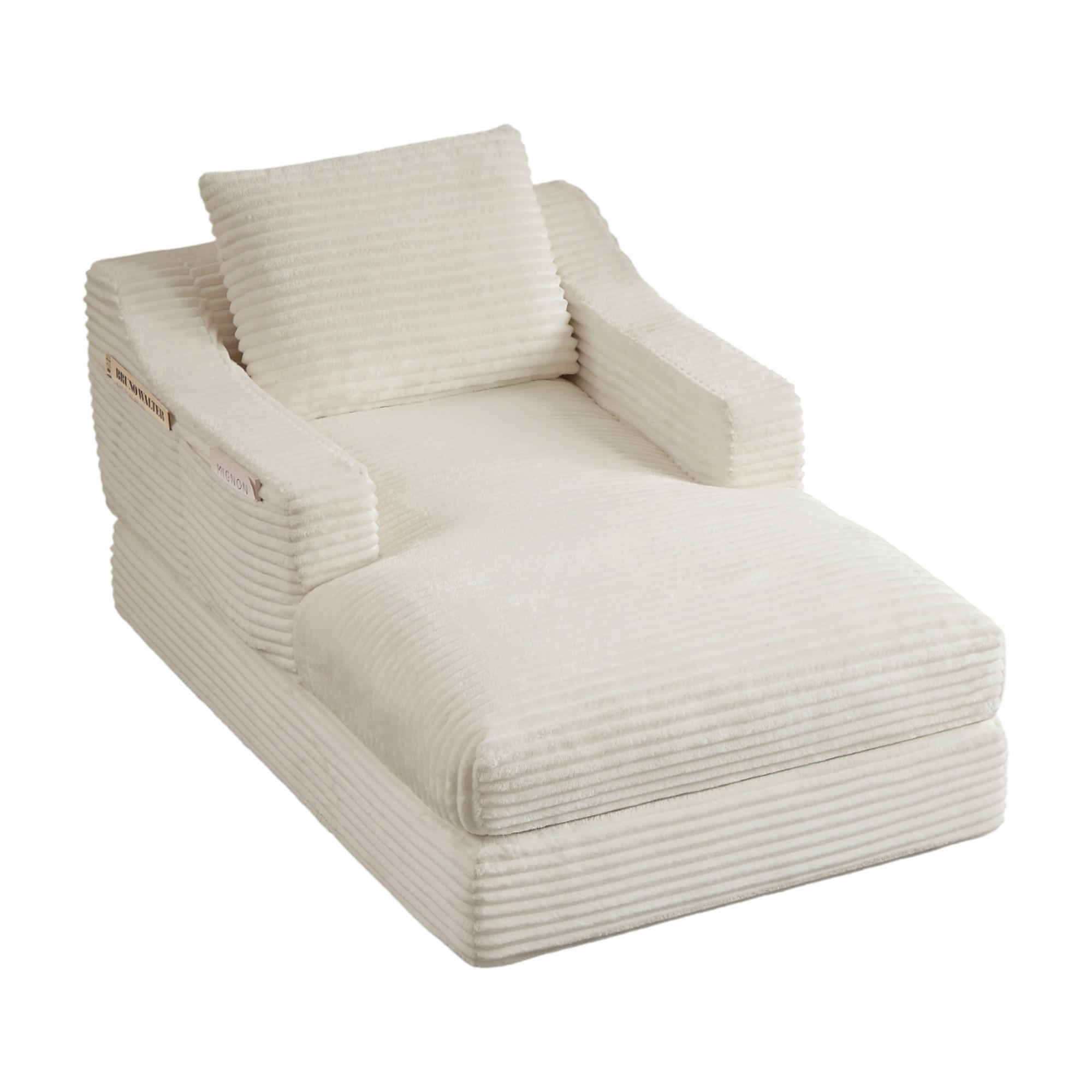 SCHLAFSOFA mit Cordbezug, Doppelschicht-Design und Schlaffunktion in Grau - Weiß, Textil (100/68/162cm) - EVRYAE