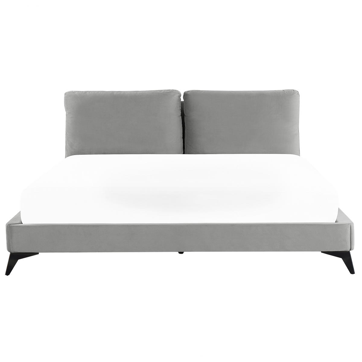 POLSTERBETT 180/200cm Grau Melle - Grau, Textil (180/200cm) - Beliani