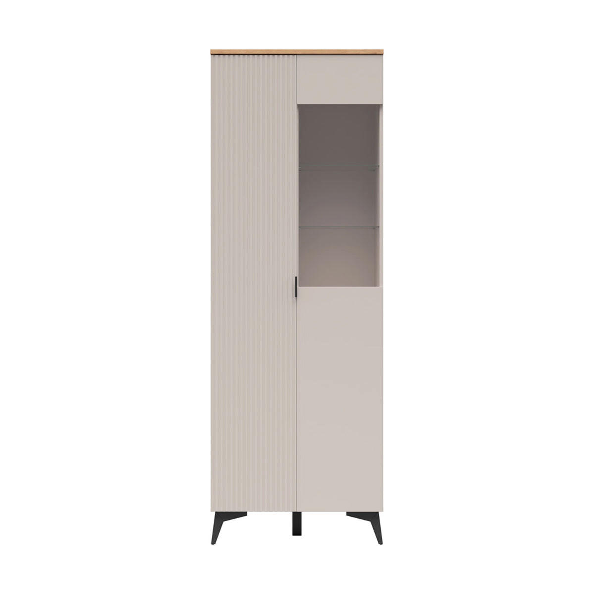 VITRINE Vicky Kaschmir - Kaschmir, Holzwerkstoff (70/200.5/41cm) - Petits-meubles