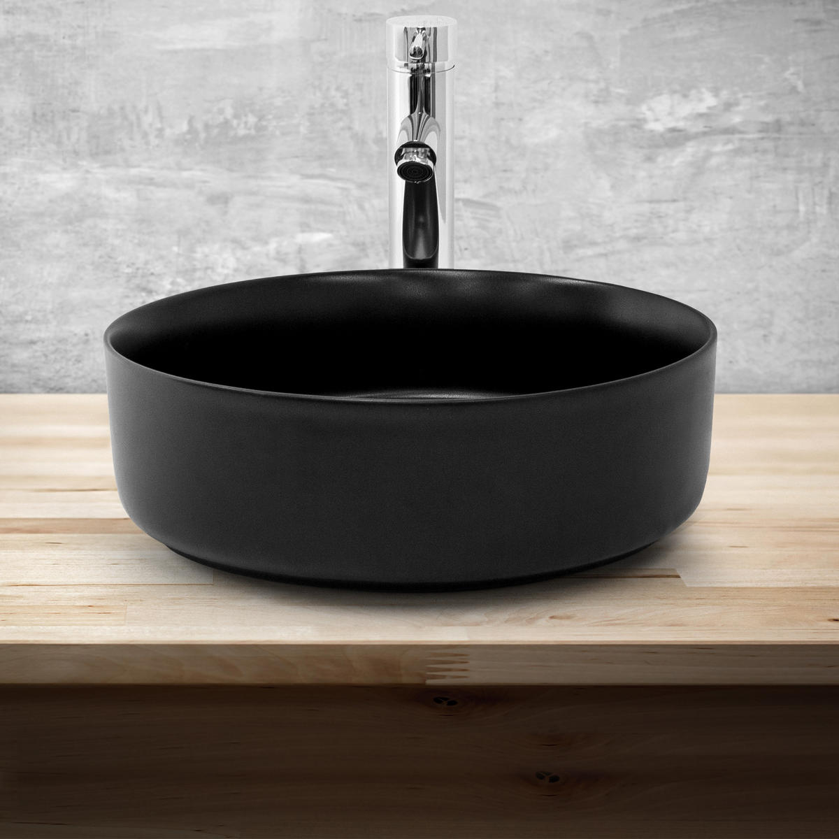 WASCHBECKEN - Weiß, Keramik (35.5/12/35.5cm) - ML-DESIGN