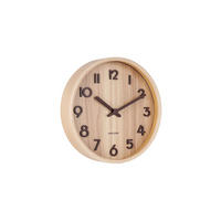 WANDUHR Braun 4.5/22/22 cm - Hellbraun, Holz (22/22/4.5cm) - Karlsson