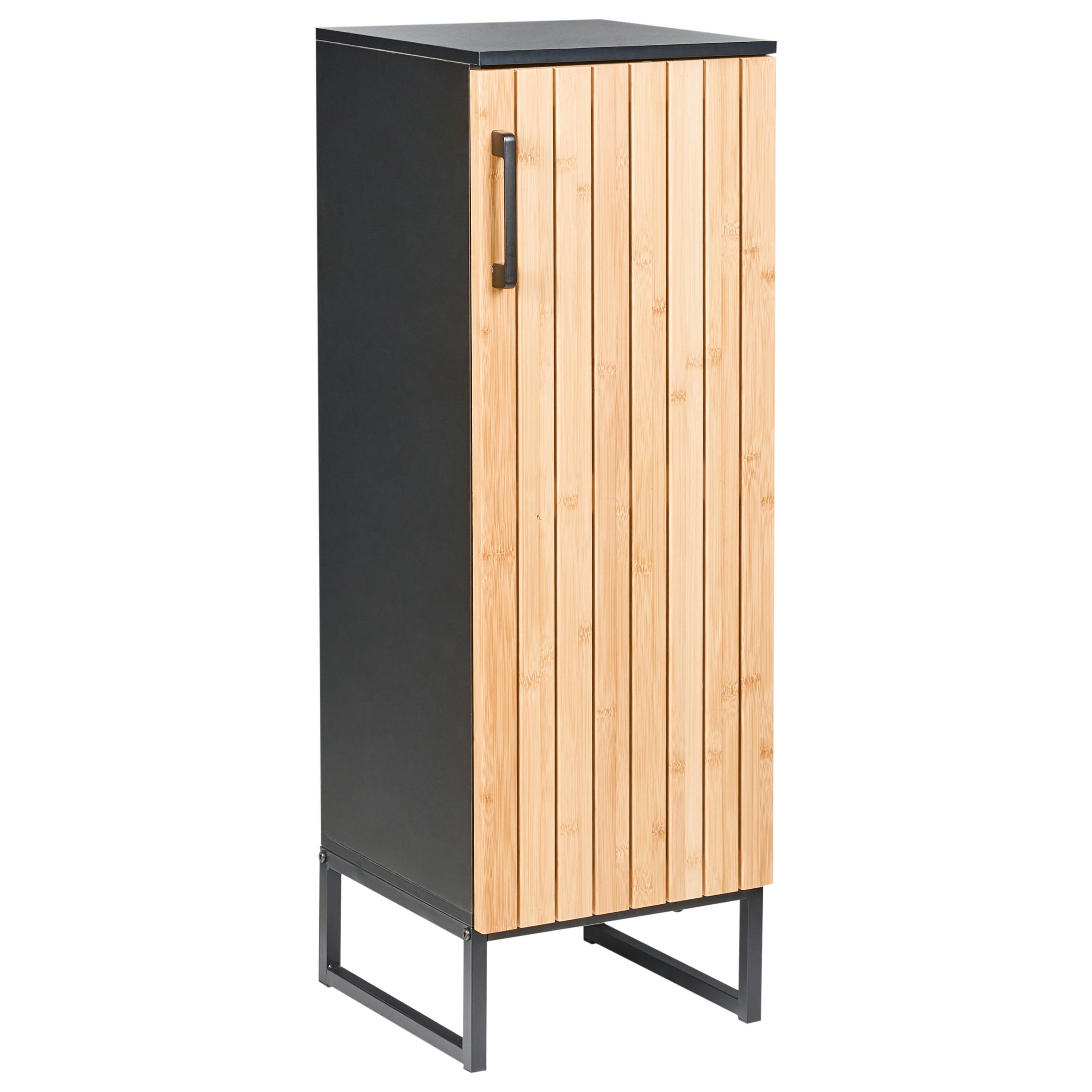 KUPAONSKI ORMARIĆ bambus 30 cm svijetlosmeđi Miscanti - svijetlo smeđa/smeđa, drvo (30/90/30cm) - Beliani