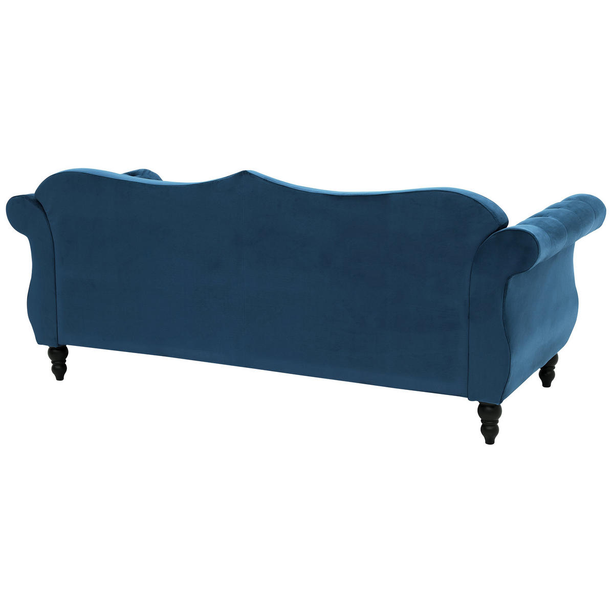 5-SITZER SOFA SET Samtstoff Blau Skien - Blau, Textil (200/91/83cm) - Beliani