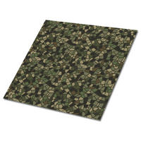 FLIESENAUFKLEBER 9 Stück 30x30 cm selbstklebend Militärisches Mosaik - Grün, Textil (30/1.6/30cm) - TULUP