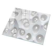 GLASPLATTE 80x60 cm – Organische Abstraktion - Orange, Glas (0.4/80/60cm) - ArtPrintCave