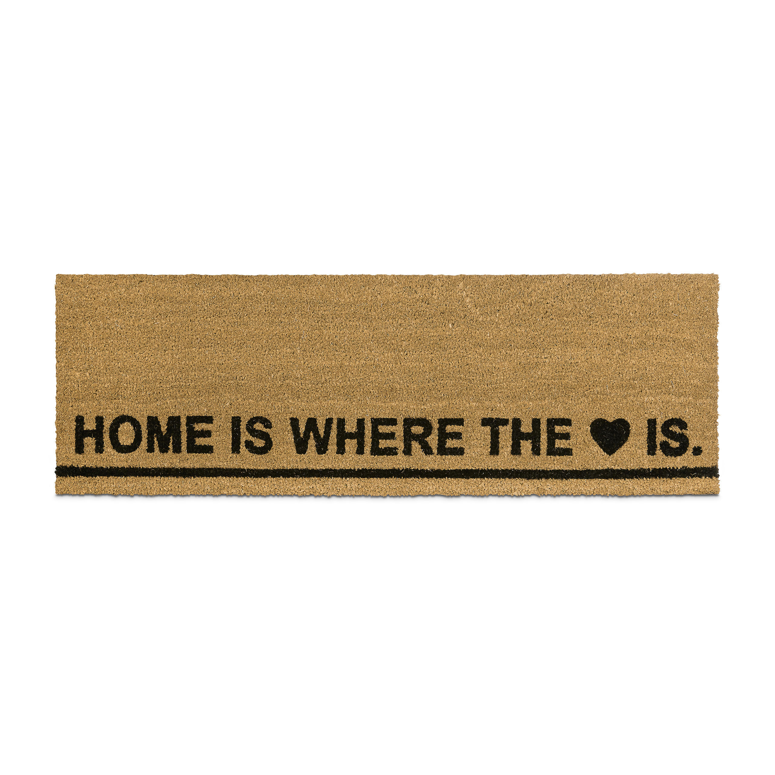 Relaxdays ROHOŽKA Přírodní kokos HOME IS WHERE THE HEART IS 120x40 cm