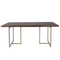 ESSTISCH Class 220x90 cm - Braun, Holz (220/90/75cm) - Dutchbone