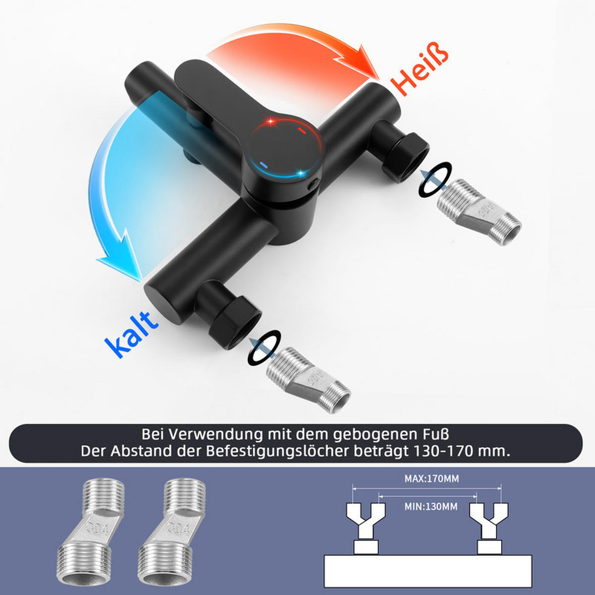 HANDBRAUSE Edith II 11/15/8cm - Schwarz, Metall (15/8/11cm) - Nettlife