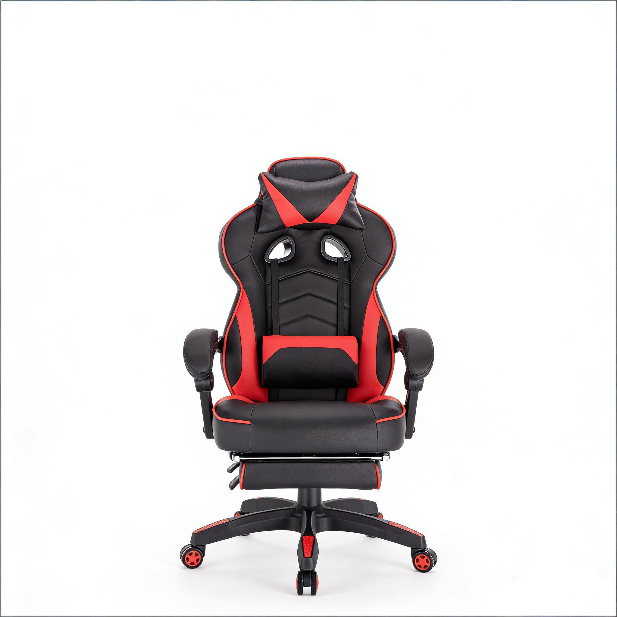 GAMINGSTUHL Schwarz Rot - Schwarz, Metall (70/128/46cm) - PANGIVO