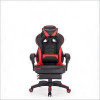 GAMINGSTUHL Schwarz Rot - Schwarz, Metall (70/128/46cm) - PANGIVO