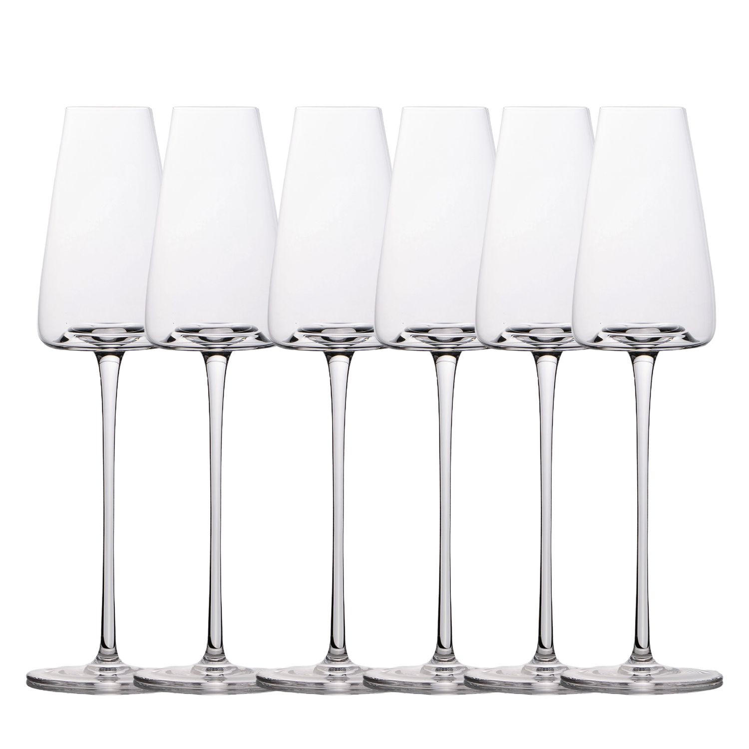 CHAMPAGNERGLÄSER 220 ml (6er-Set) - Transparent, Glas (0.2L) - Intirilife