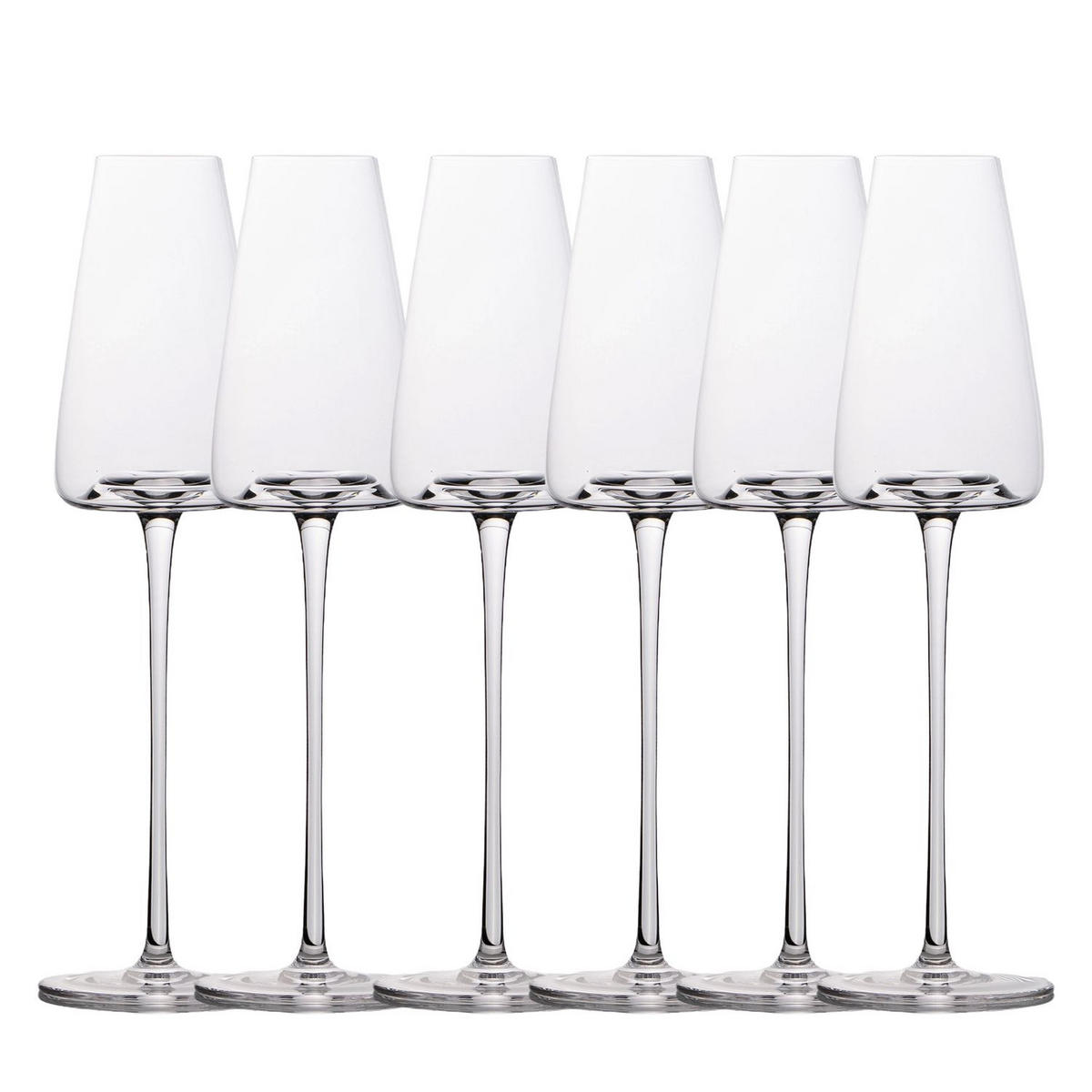 CHAMPAGNERGLÄSER 220 ml (6er-Set) - Transparent, Glas (0.2L) - Intirilife