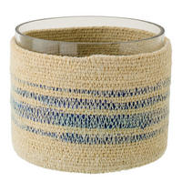 WINDLICHT NB - Blau, Naturmaterialien (15/12cm) - J-Line
