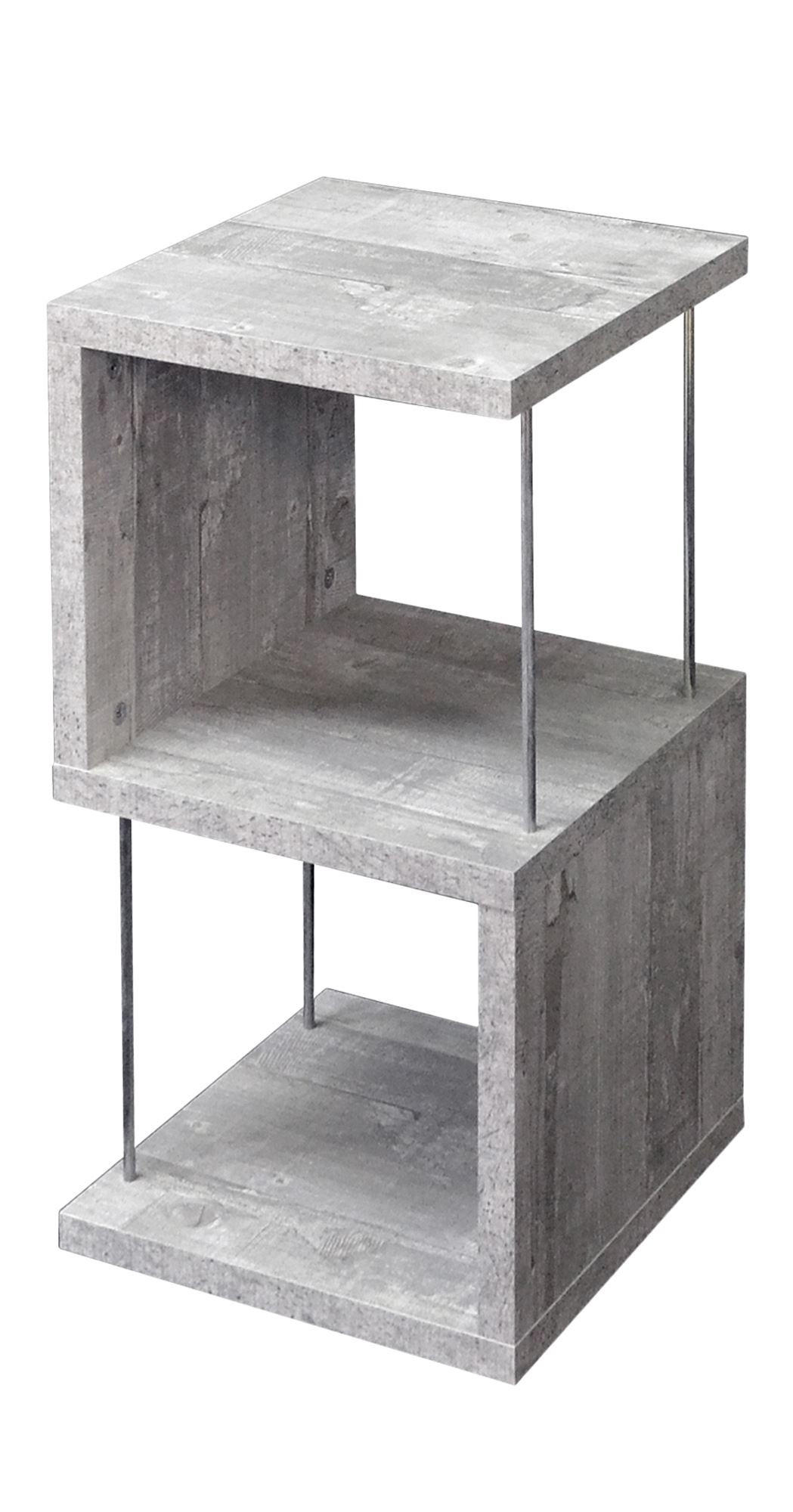 REGAL Elga 33x33x65 aus Holzwerkstoff in der Farbe beton - Grau, Kunststoff (33/65/33cm) - 58aufmkessel