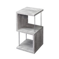 REGAL Elga 33x33x65 aus Holzwerkstoff in der Farbe beton - Grau, Kunststoff (33/65/33cm) - 58aufmkessel