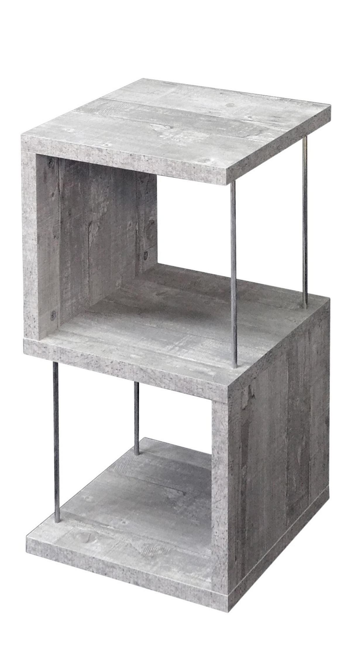 REGAL Elga 33x33x65 aus Holzwerkstoff in der Farbe beton - Grau, Kunststoff (33/65/33cm) - 58aufmkessel