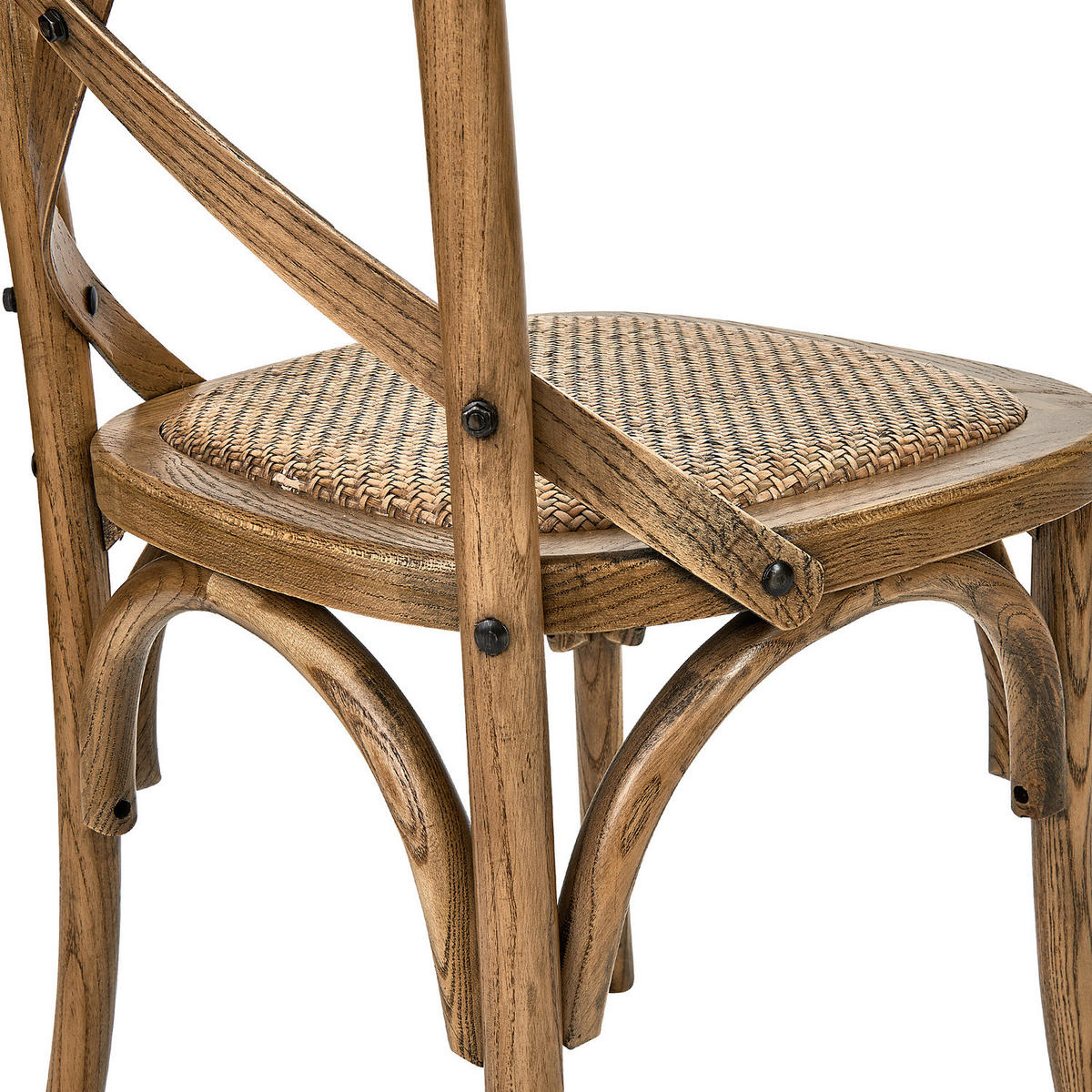 STUHL (2er Set) Cross Country - Braun, Naturmaterialien (42/87/46cm) - Butlers