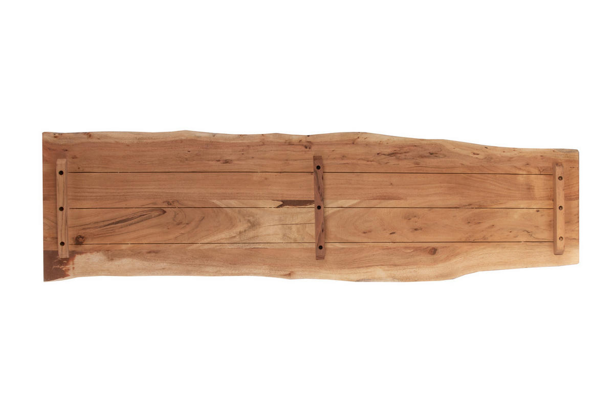 TISCHPLATTE CURTIS - Beige/Naturfarben, Akazienholz/Holz (40/160/3cm) - SAM