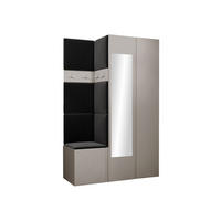 GARDEROBEN-SET Orion XXVI - Kaschmir/Anthrazit, Holzwerkstoff/Kunststoff (116/186/46cm) - MIRJAN24