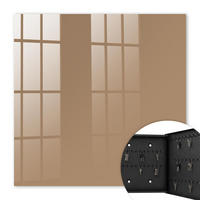 SCHLÜSSELBOX Schwarz 30x30 cm- Türöffnung nach rechts - Dunkelorange - Orange, Metall (30/30/5cm) - TULUP