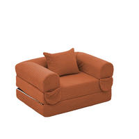 SCHLAFSOFA DE-35175 klappbar 2-in-1 Orange - Orange, Textil (85/65/120cm) - ComfortXL