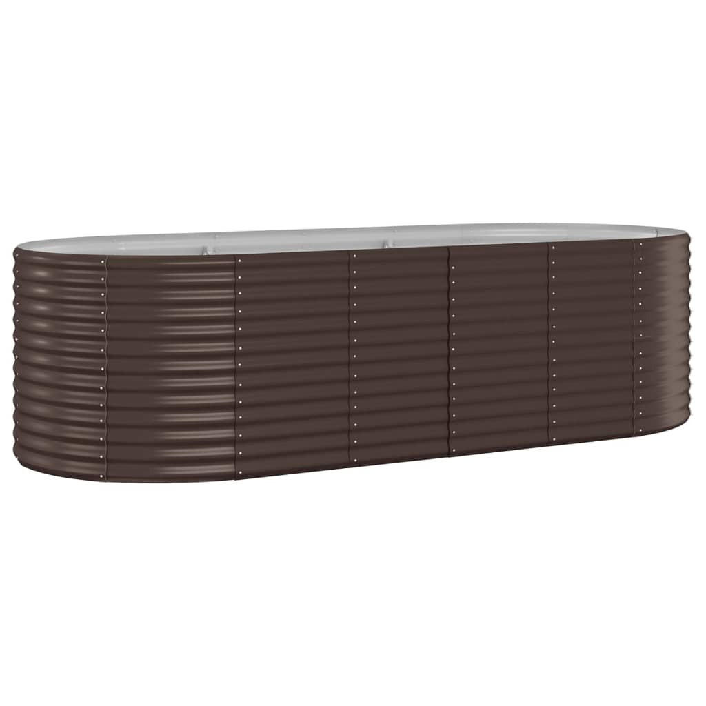 HOCHBEET Verzinkter Stahl 249x100x68 cm Braun - Braun, Metall (100/68/249cm) - furnicato