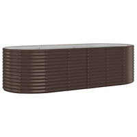 HOCHBEET Verzinkter Stahl 249x100x68 cm Braun - Braun, Metall (100/68/249cm) - furnicato