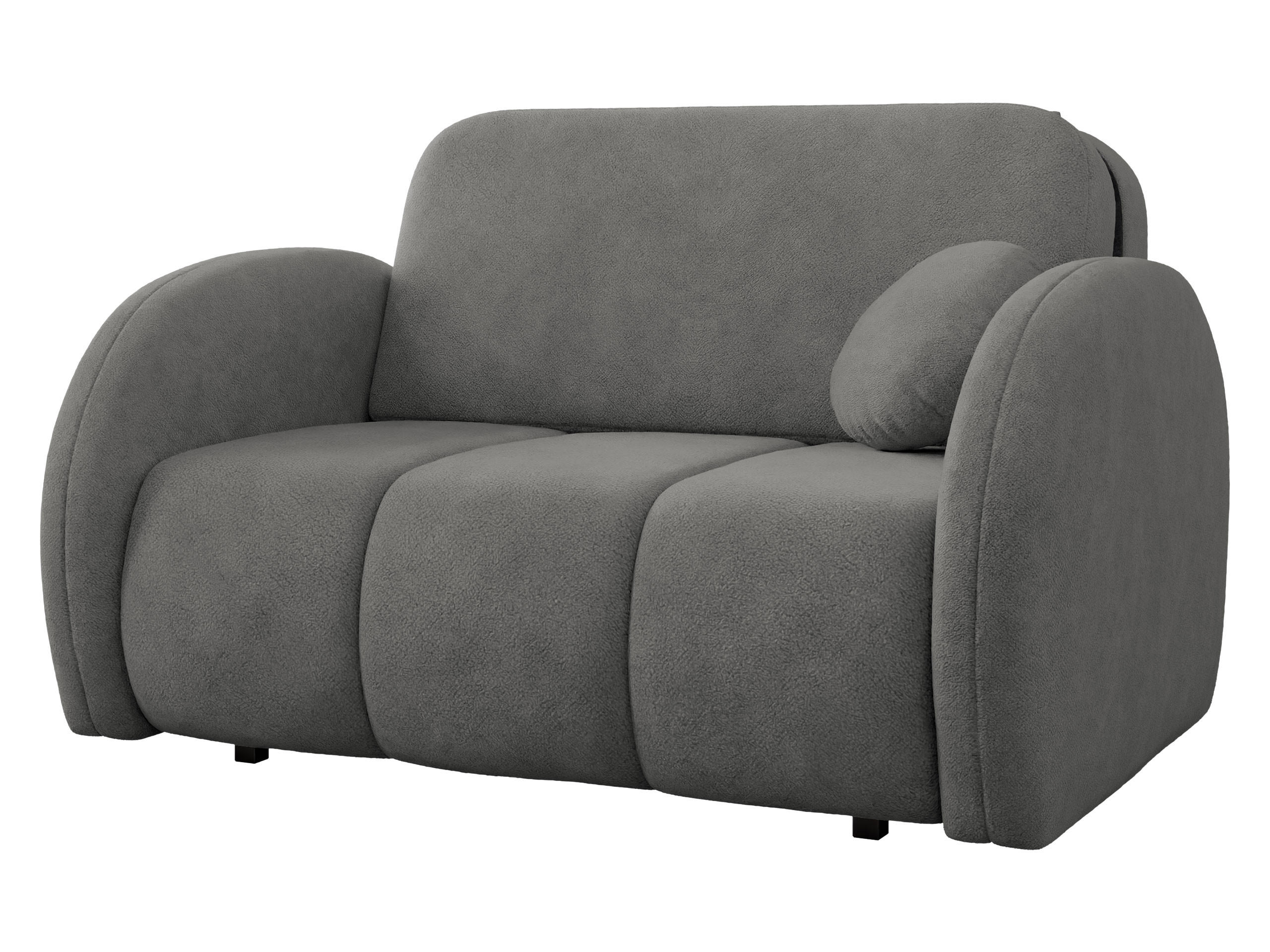 SCHLAFSOFA Viva Comfy II - Schwarz/Grau, Holz/Textil (132/85/103cm) - MIRJAN24