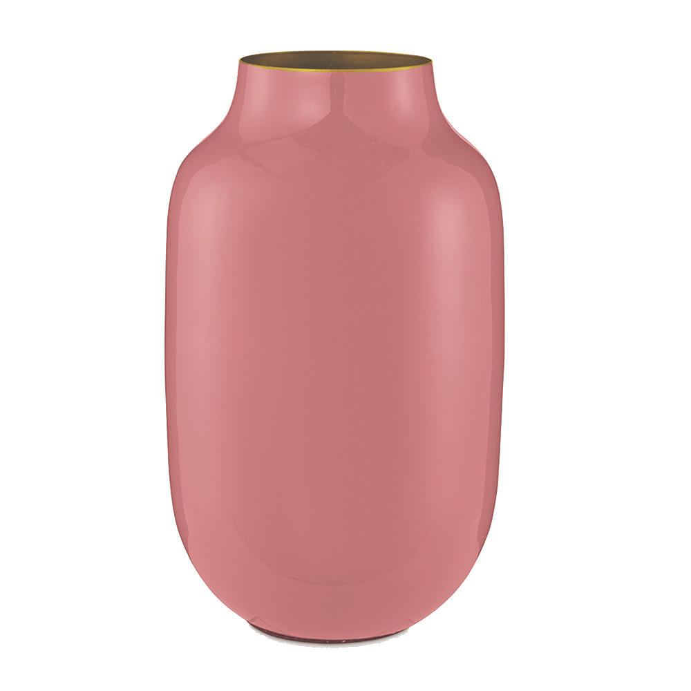 VASE Metal oval altrosa 30 cm - Rosa, Metall (30cm) - Pip Studio