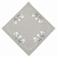 TISCHDECKE 85/85 cm Natur Hirsch Weihnachten - Naturfarben/Weiß, Textil (85/85cm) - TiborTex