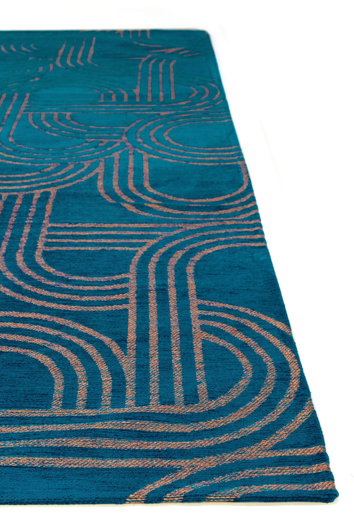 TEPPICH modern Flachgewebe FEVER Blau 240 x 340 cm - Blau, Textil (240/340cm) - Novatrend