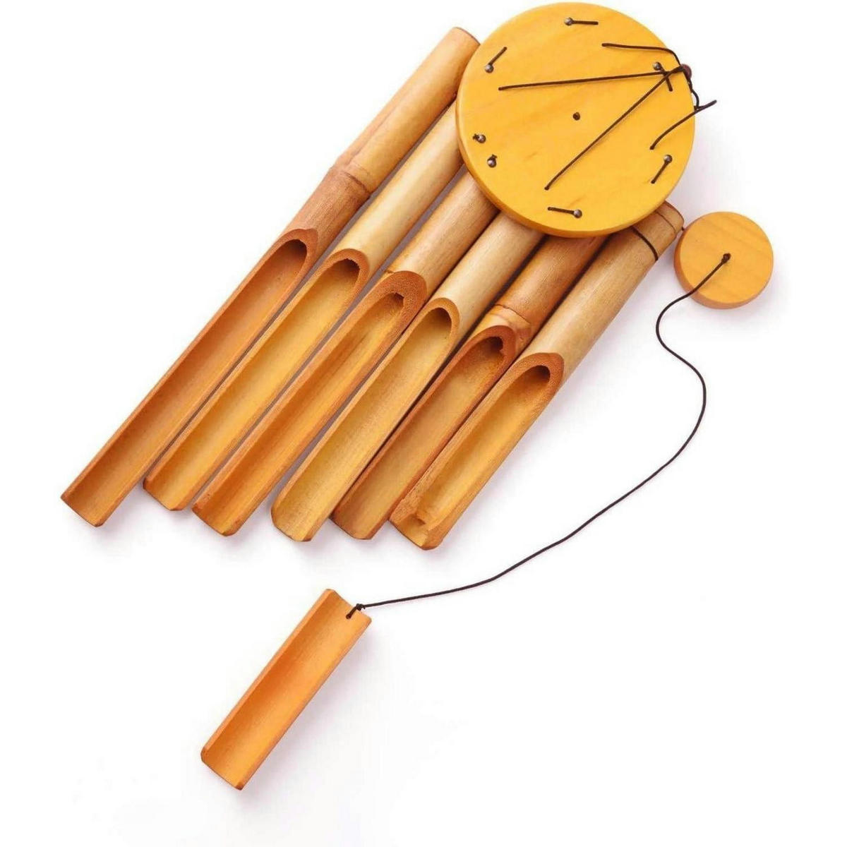 WINDSPIEL Bambus 81 cm - Braun, Naturmaterialien (12.7/12.7/81cm)