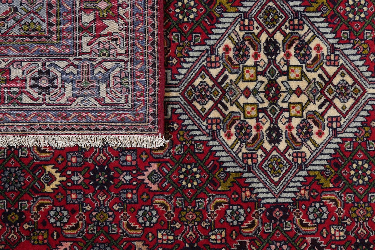 ORIENTTEPPICH handgeknüpft Assadabad Rot 193/126 cm Schurwolle - Rot, Textil (126/193cm) - Looma
