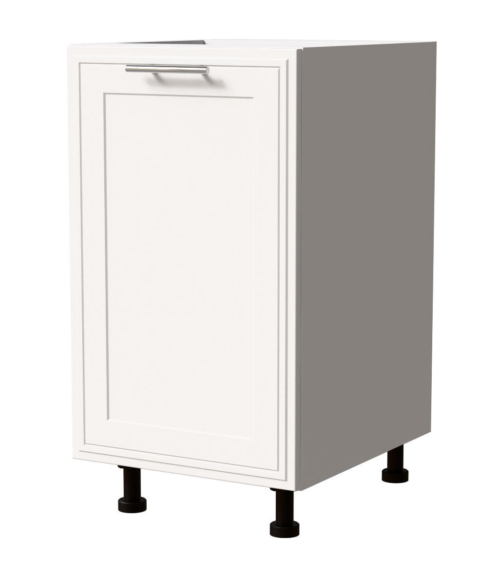 Feldmann-Wohnen Unterschrank Weiß, Weiß 45x82x50 cm