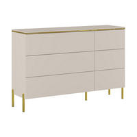 NIEDRIGE Kommode - 137.6cm x 39.6cm - Holzspan - beige - VUKIA - Beige, Holz (137.6/91/39.6cm) - Vente-Unique