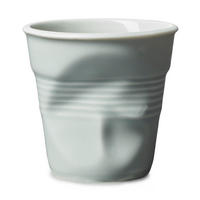 KNICKBECHER Cappuccino 0,18l Gris ciel - Grau, Keramik (0.18L) - Revol Porcelaine France