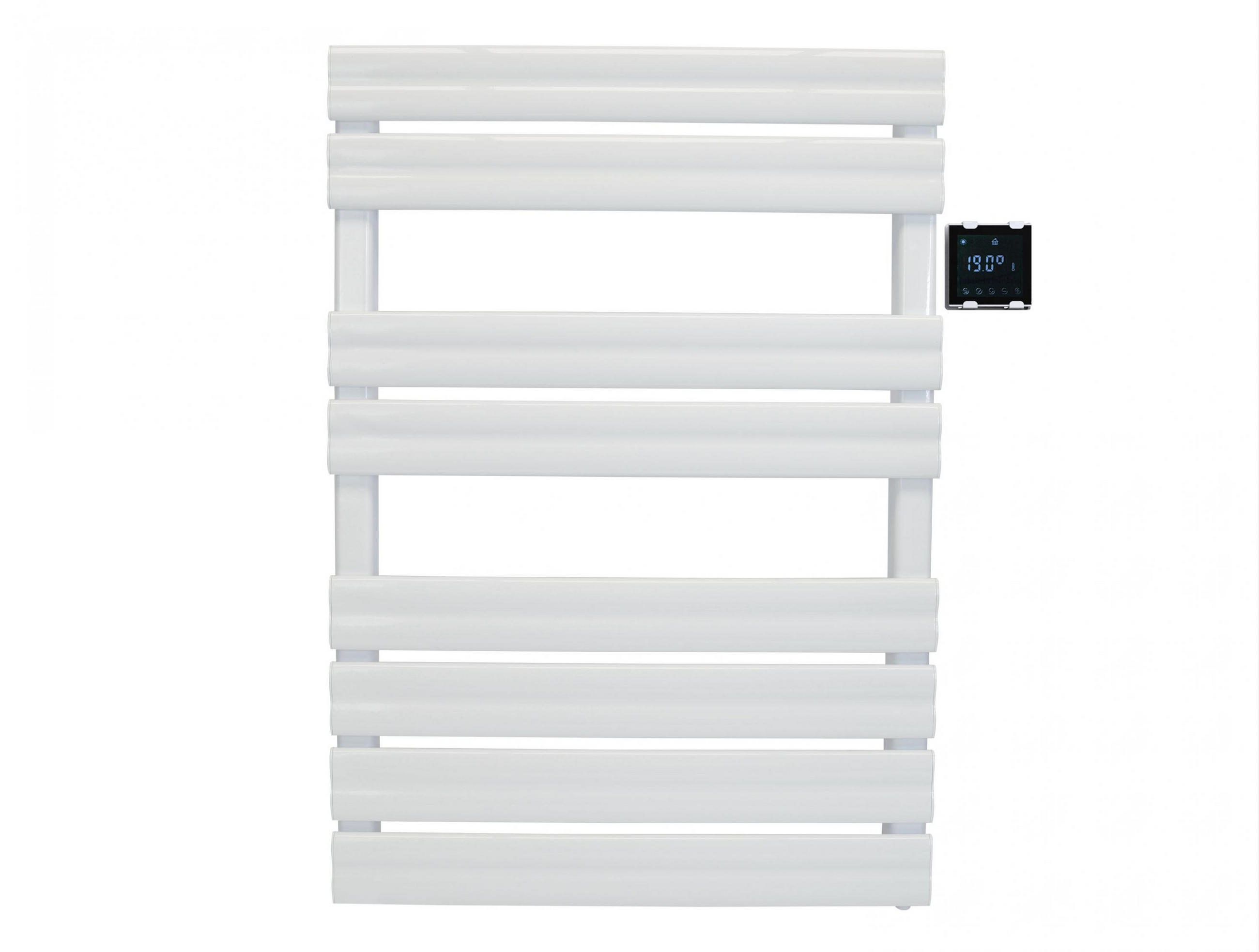 HANDTUCHTROCKNER Weiß mit Elektrosystem und Wandhalterung 500 W - Weiß, Metall (56/79/6cm) - Purline